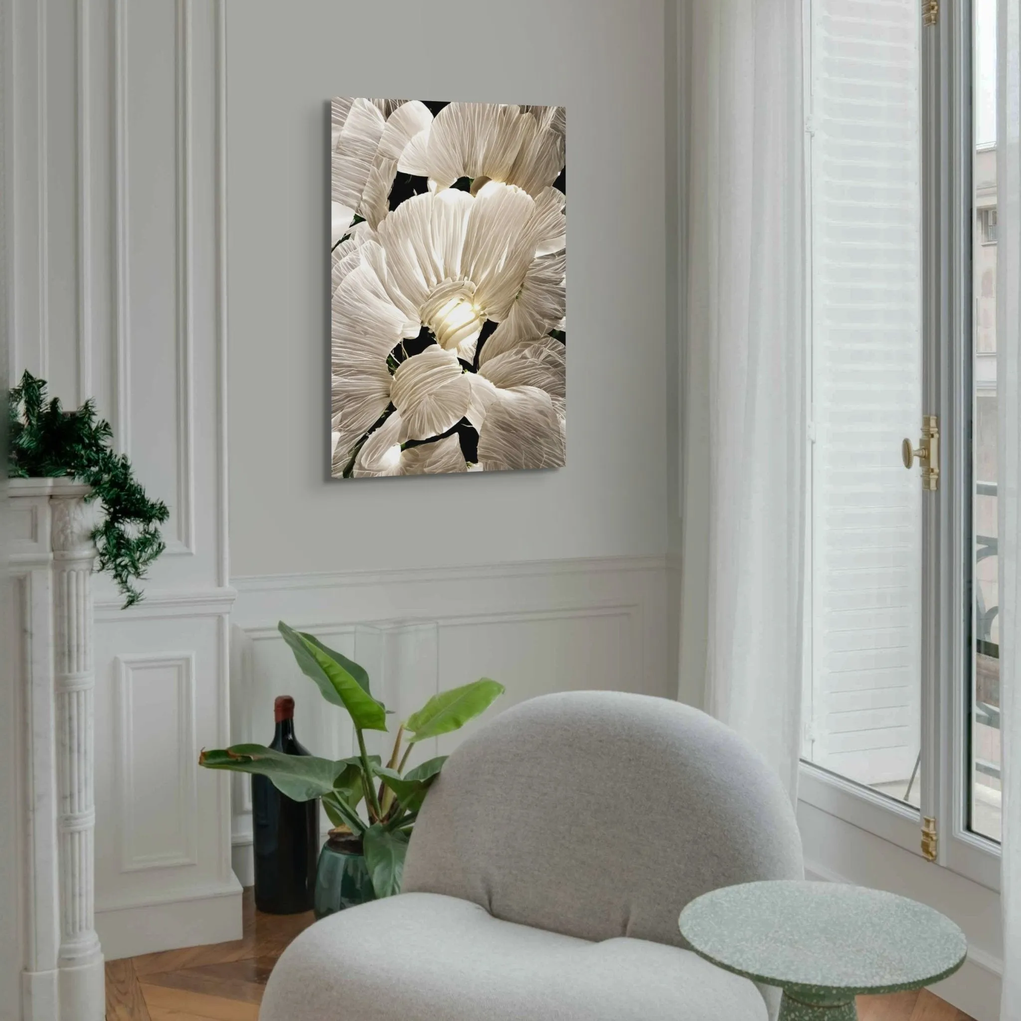 Awakening Original Studio Floral Art Canvas Print - Canvas Wrap Wall Art - Designer Home Decor