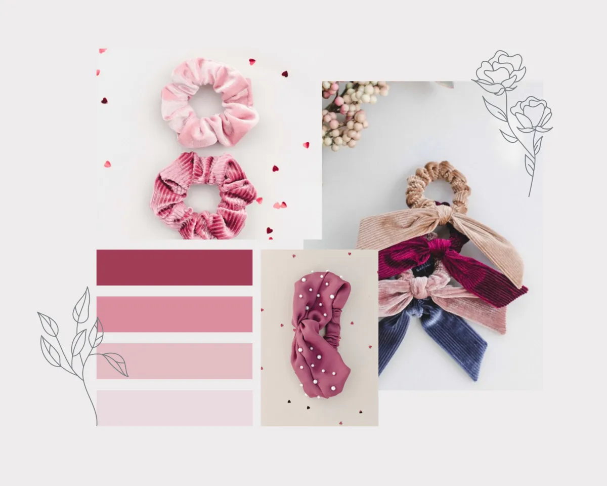 CASSIA SCRUNCHIE 4 pack set