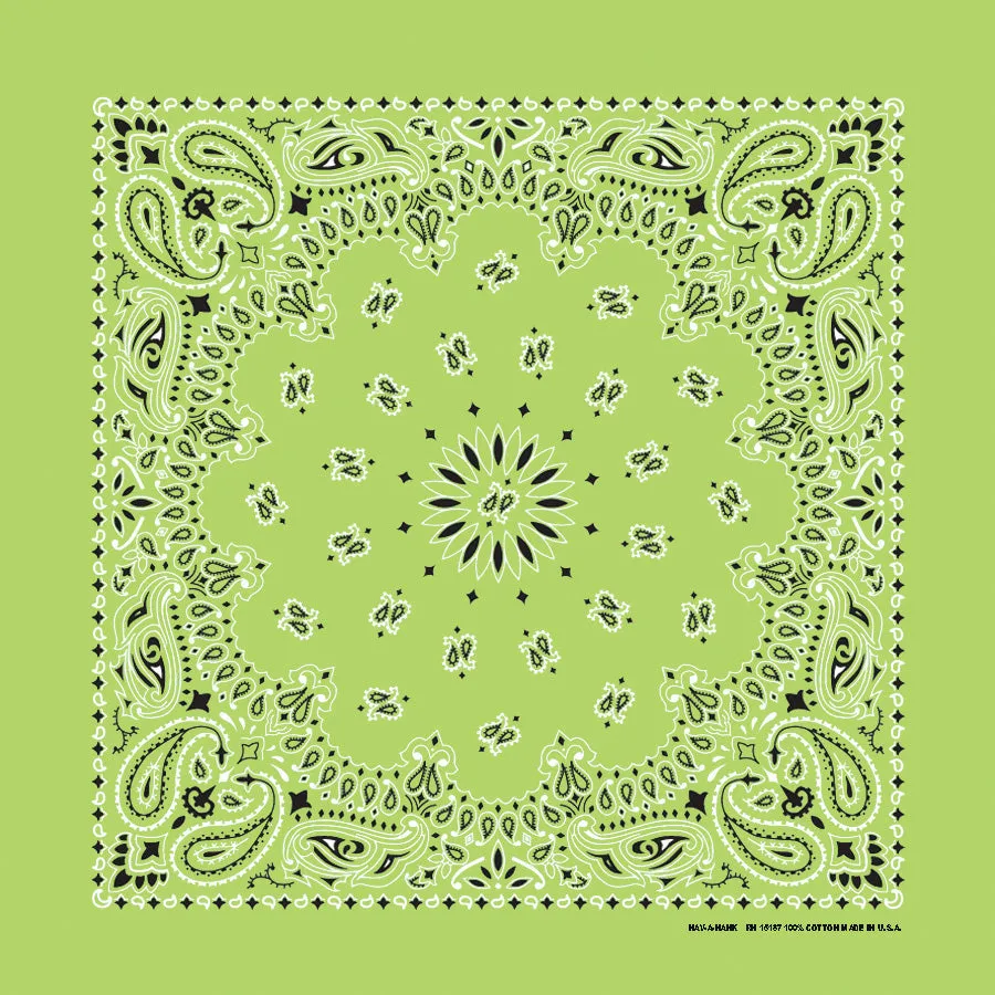 Classic Original Paisley Bandana (22 Inch) Made in USA