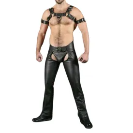 Fetish Wear Leather Chaps for Men