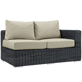 Summon Outdoor Patio Sunbrella Right Arm Loveseat